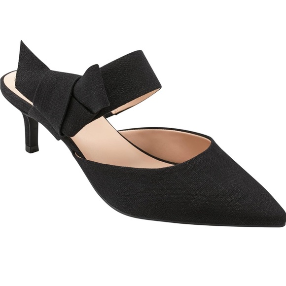 BANDOLINO BLACK Velvet pumps shoes. - Picture 3 of 12